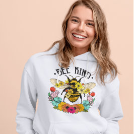 Bij Wilde Bloemen Grafisch Casual Hoodie