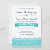 Bij Zee Nautical Sla de data op Save The Date (Voorkant)