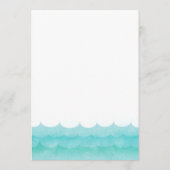 Bij Zee nautische bruiloft menu Kaarten (Achterkant)