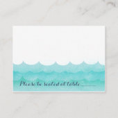 Bij Zee nautische trouwplaats kaarten Plaatskaartje (Achterkant)