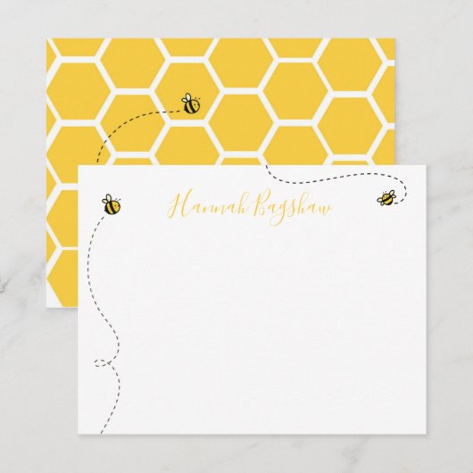 Bij-zelfkrijtset Notitiekaartje (Voorkant / Achterkant)