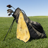 Bij Zoemende Honingbijen Schattig  Golfhanddoek (Groen)