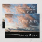 Bij zonsondergang 1 vreedzame herdenkingsdienst aa kaart (Voorkant / Achterkant)