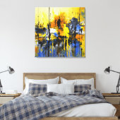 Bij zonsopgang canvas afdruk (Insitu (Slaapkamer))