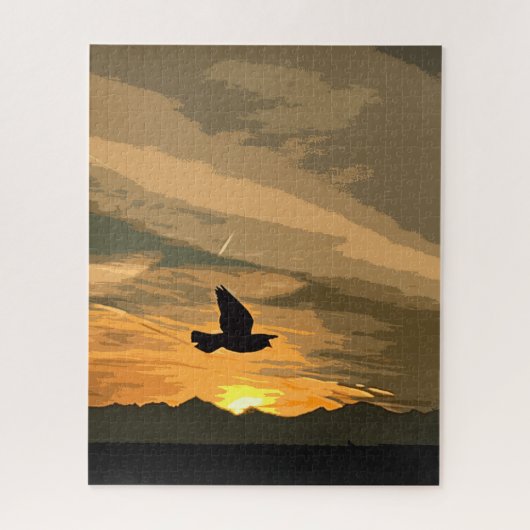 Bij zonsopgang legpuzzel (Verticaal)