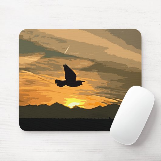 Bij zonsopgang muismat (Met muis)