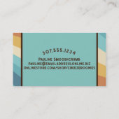 Bijbakken van bakkerij met karamelkaas visitekaartje (Achterkant)