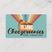 Bijbakken van bakkerij met karamelkaas visitekaartje (Voorkant)