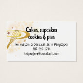 Bijbakkerij biefentovertakkerij kinder meisje visitekaartje (Achterkant)