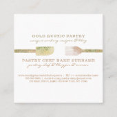 Bijbakkerij voor banketbakkerij bedankt vierkante visitekaartje (Achterkant)