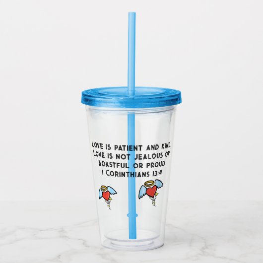 Bijbel Acryl Drinkbeker (Voorkant)