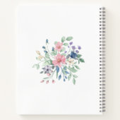 Bijbel als ik alles kan doen wat elegant botanisch notitieboek (Achterkant)