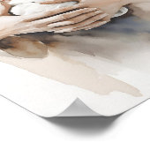 Bijbel Aquarel - Cadeau voor Pasgeboren, Christeli Poster (Hoek)