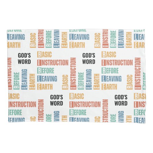 Bijbel basisinstructie voor het verlaten van de aa kussensloop (Voorkant)