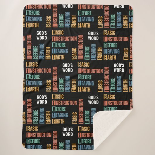 Bijbel basisinstructie voor het verlaten van de aa sherpa deken (Voorkant)