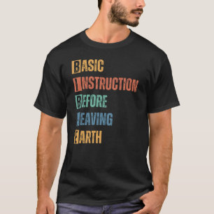 Bijbel basisinstructie voor het verlaten van de aa t-shirt