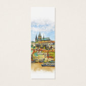 Bijbel Bijbel Waterverf Oude Stad Bladwijzer Mini Visitekaartjes (Achterkant)