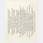 Bijbel Bijbelse Bijbelse scriptmateriaal belooft G Fleece Deken (Voorkant)