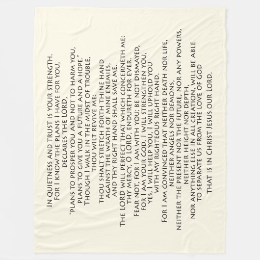 Bijbel Bijbelse Bijbelse scriptmateriaal belooft G Fleece Deken (Voorkant)