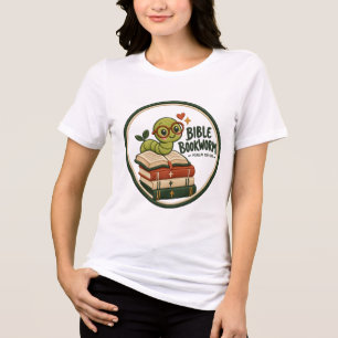 Bijbel Boekenwurm Christelijk Dames T-Shirt