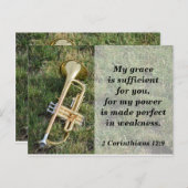 Bijbel Briefkaart Mijn genade is voldoende voor u (Voorkant / Achterkant)