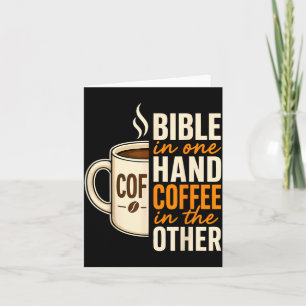 Bijbel Christelijk Geloof Koffie Gebed Gelovige Kaart