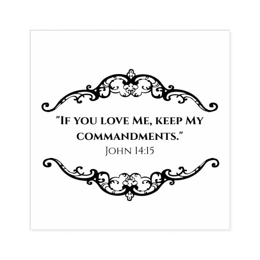 Bijbel citaat Liefde Jezus geboden Rubberstempel (Afrduk)