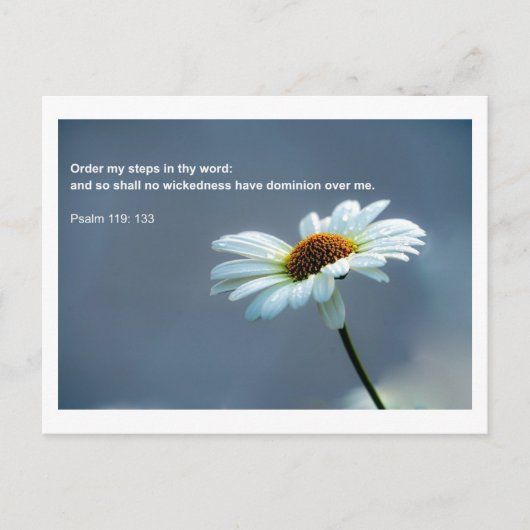 Bijbel citaat - Psalm 119 Briefkaart (Voorkant)