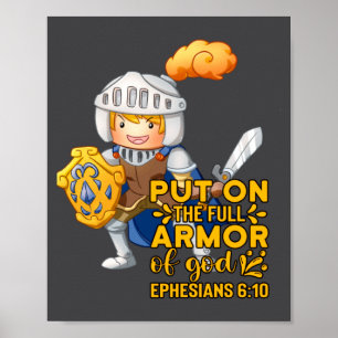 Bijbel citaat wapenrusting van God Efeziërs 611 Pa Poster