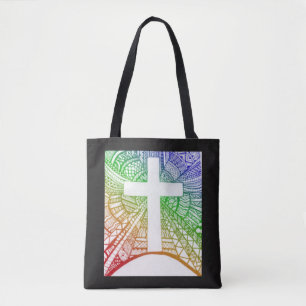 Bijbel citeert canvas tas - Voor God die zo gelief