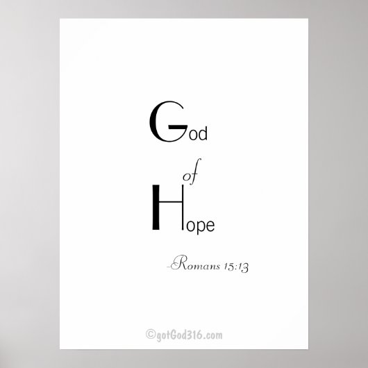Bijbel citeert gotGod316.com kunst aan de muur Poster (Voorkant)