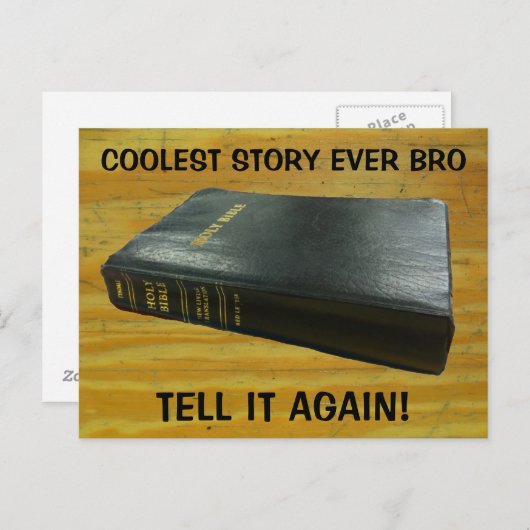Bijbel, Cool Story Bro Briefkaart (Voorkant / Achterkant)