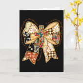 Bijbel Coquette Christelijke Jezus Boog Patchwork Kaart (Gele Bloem)