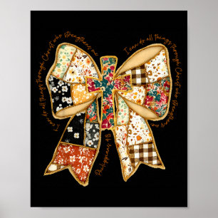Bijbel Coquette Christelijke Jezus Boog Patchwork Poster