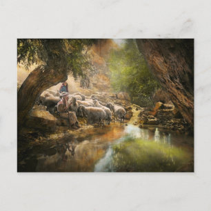 Bijbel - De Heer is mijn herder - 1910 Briefkaart