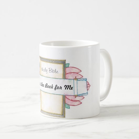 Bijbel en bloem Mok (Voorkant rechts)