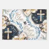 Bijbel en duif: geloof in actie inpakpapier vel (Voorkant 2)