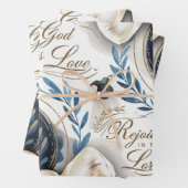 Bijbel en duif: geloof in actie inpakpapier vel (In situ)