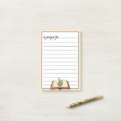 Bijbel en Groene Oorlogskamer Gebed Post-it® Notes (Op bureau)