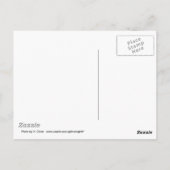 Bijbel en Paars Roos met dwarsketen Briefkaart (Achterkant)