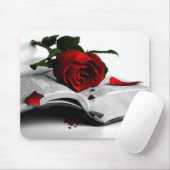 Bijbel en rode rozen muismat (Met muis)