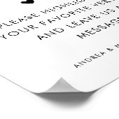 Bijbel Gastenboek Bruid Groom Prayers Trouwbord Poster (Hoek)