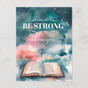 Bijbel geïnspireerd Briefkaart - Joshua 1:9