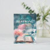 Bijbel geïnspireerd Briefkaart - Joshua 1:9 (Staand voorkant)