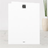 Bijbel gevouwen wenskaart  kaart (Achterkant)