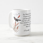 Bijbel God Ik ken Blackbird Koffiemok (Voorkant links)