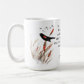 Bijbel God Ik ken Blackbird Koffiemok (Links)