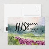Bijbel Groet Ansichtkaart Zijn Genade Briefkaart (Voorkant / Achterkant)