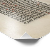 Bijbel Gutenberg pagina 2 Poster (Hoek)