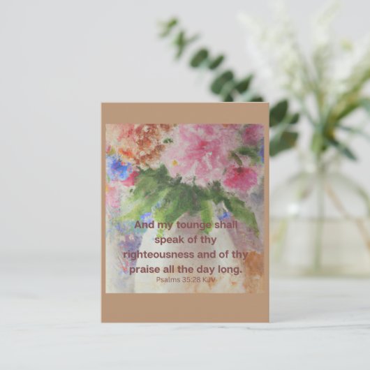 Bijbel helpt u te troosten briefkaart (Staand voorkant)